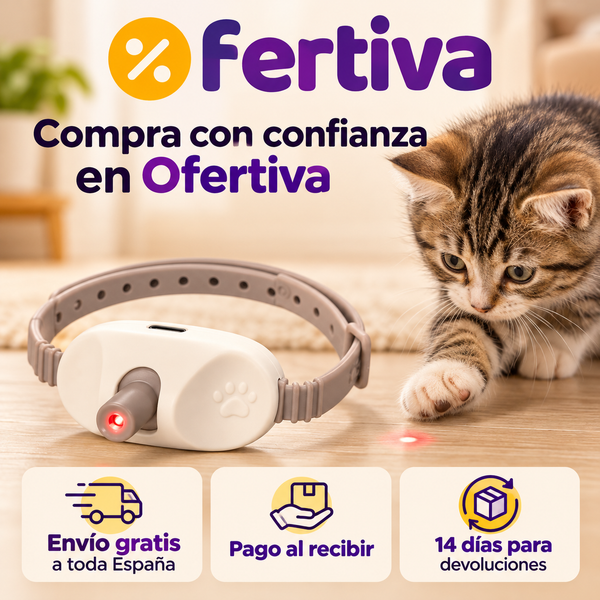 Collar Láser de Juego para Gatos