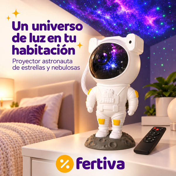 Proyector Astronauta Galaxia con Mando