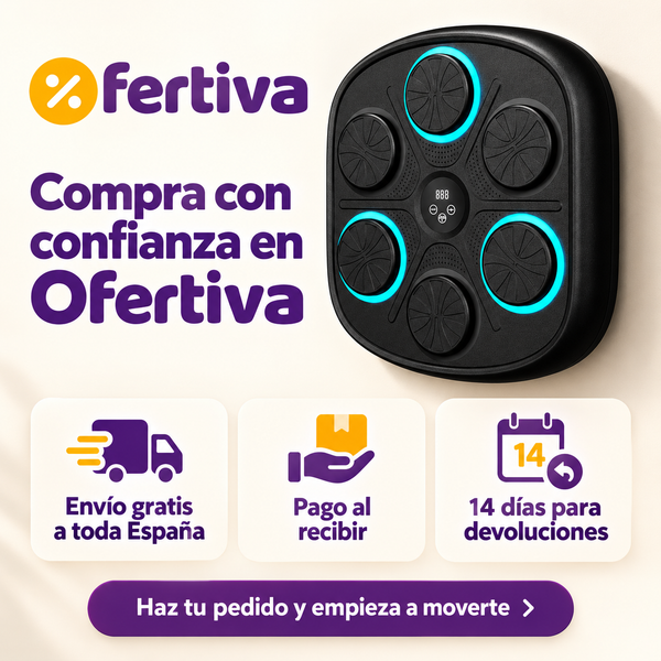 Máquina de Boxeo Musical Bluetooth + Guantes y Regalos