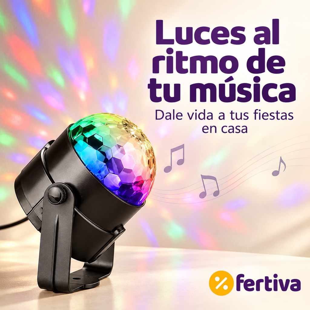 Bola de Discoteca LED con Mando a Distancia