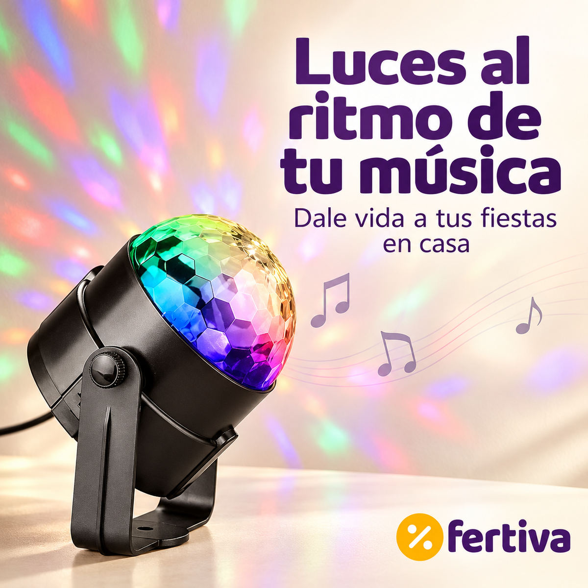 Bola de Discoteca LED con Mando a Distancia