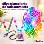 Tira LED RGB 5 m con Mando y App