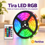 Tira LED RGB 5 m con Mando y App