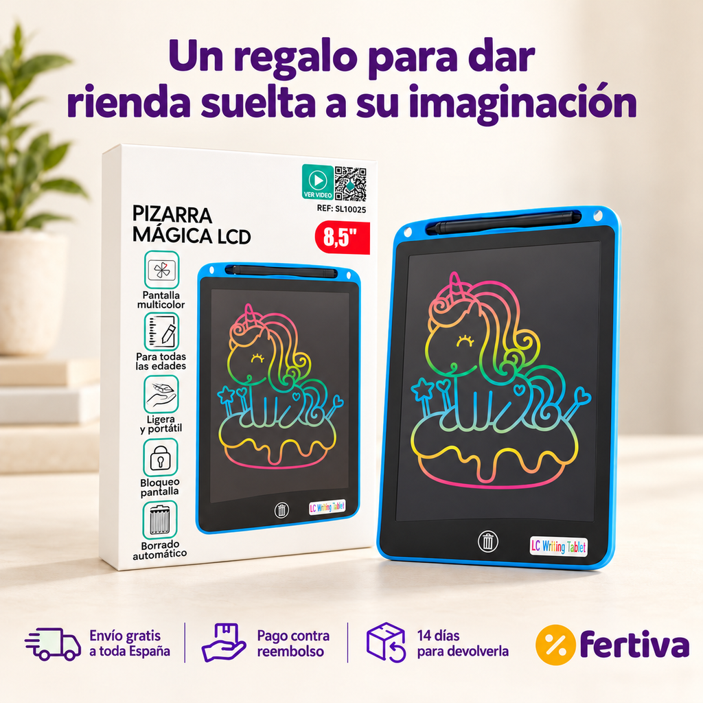 Pizarra Mágica LCD 8,5" para Niños