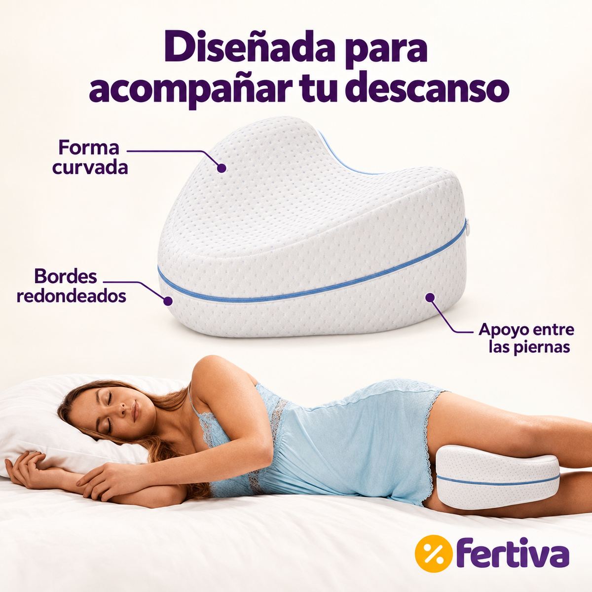 Pack 2 Almohadas para Piernas y Rodillas