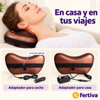 Cojín de Masaje Shiatsu con Calor para Cuello, Espalda y Piernas