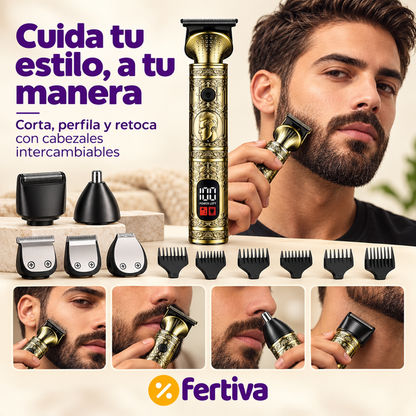 Máquina Cortapelo 6 en 1 Recargable