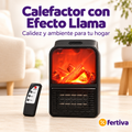 Calefactor Enchufable 1000W con Mando a Distancia