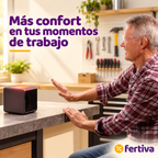 Calefactor Cerámico Portátil 1500W Silencioso con Luz Ambiental