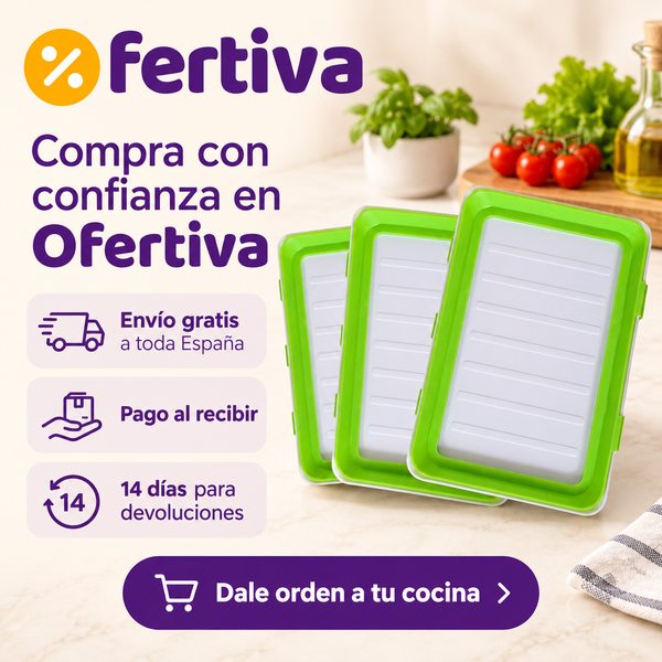 Pack 9 Bandejas Herméticas con Tapa Elástica