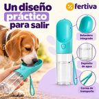 Botella Bebedero Portátil para Perros con Filtro