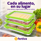 Pack 9 Bandejas Herméticas con Tapa Elástica