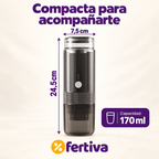 Cafetera Portátil Recargable para Cápsulas y Café Molido