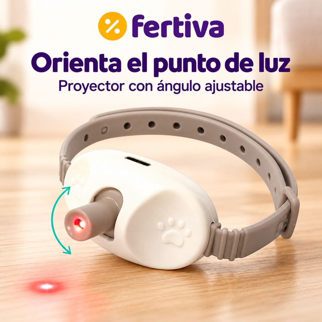 Collar Láser de Juego para Gatos