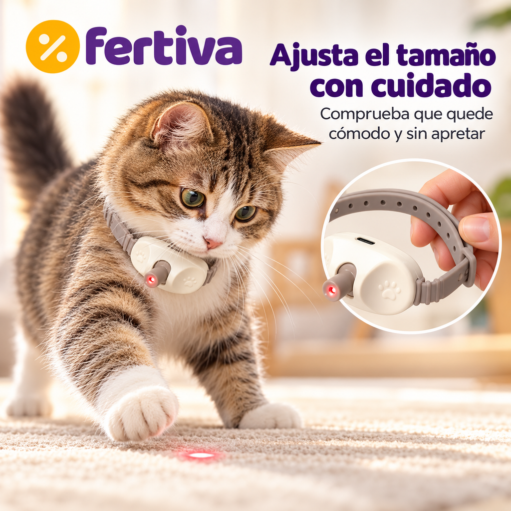 Collar Láser de Juego para Gatos