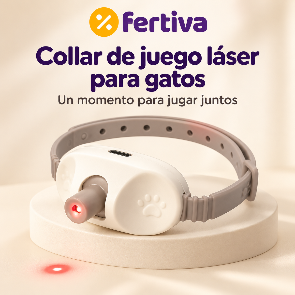 Collar Láser de Juego para Gatos