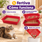 Arenero Sift & Go – Limpia la Arena del Gato sin Pala