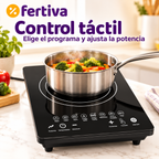 Placa de Inducción Portátil 1500W Táctil