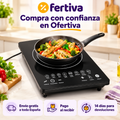 Placa de Inducción Portátil 1500W Táctil