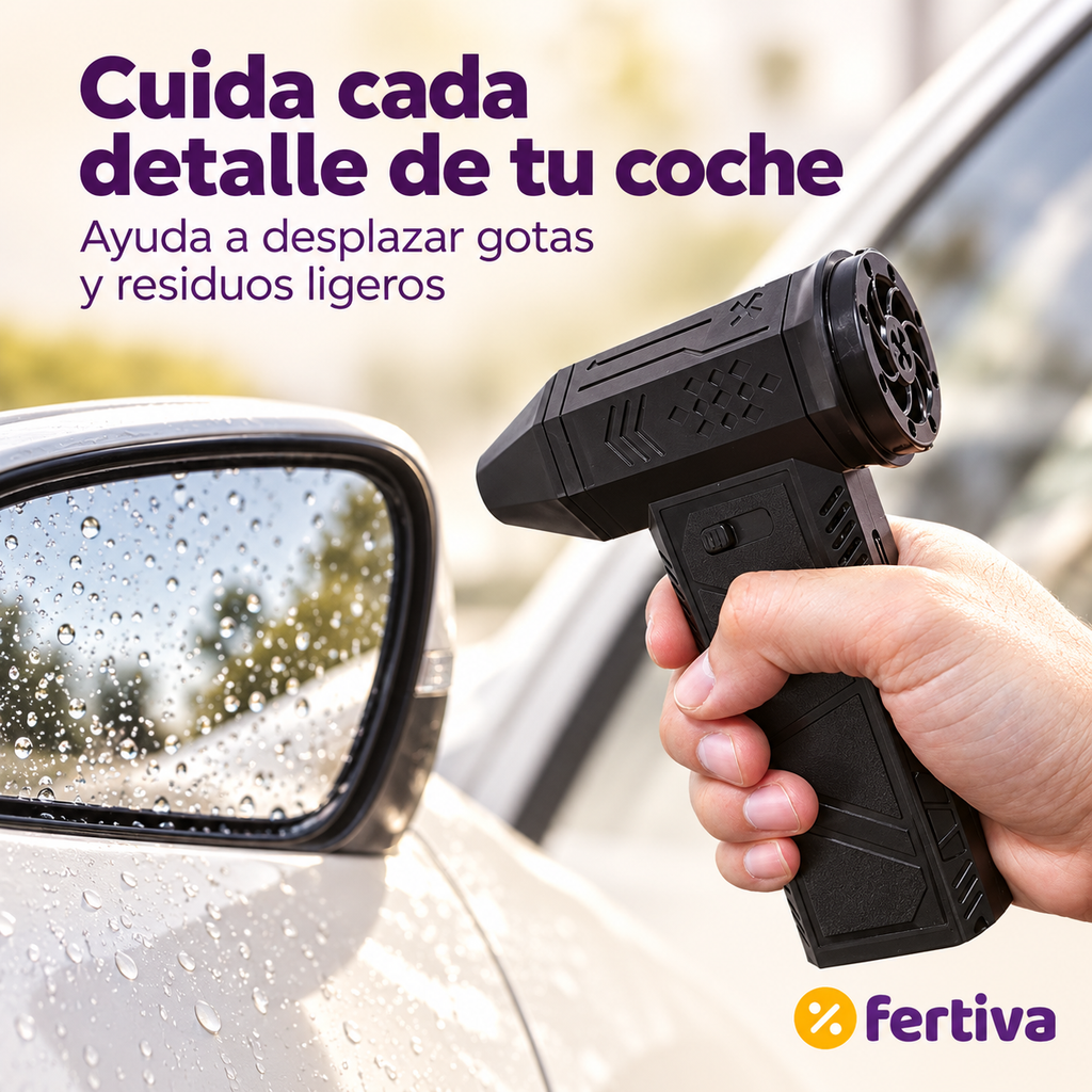 Mini Soplador Turbo Inalámbrico – Sopla y Aspira