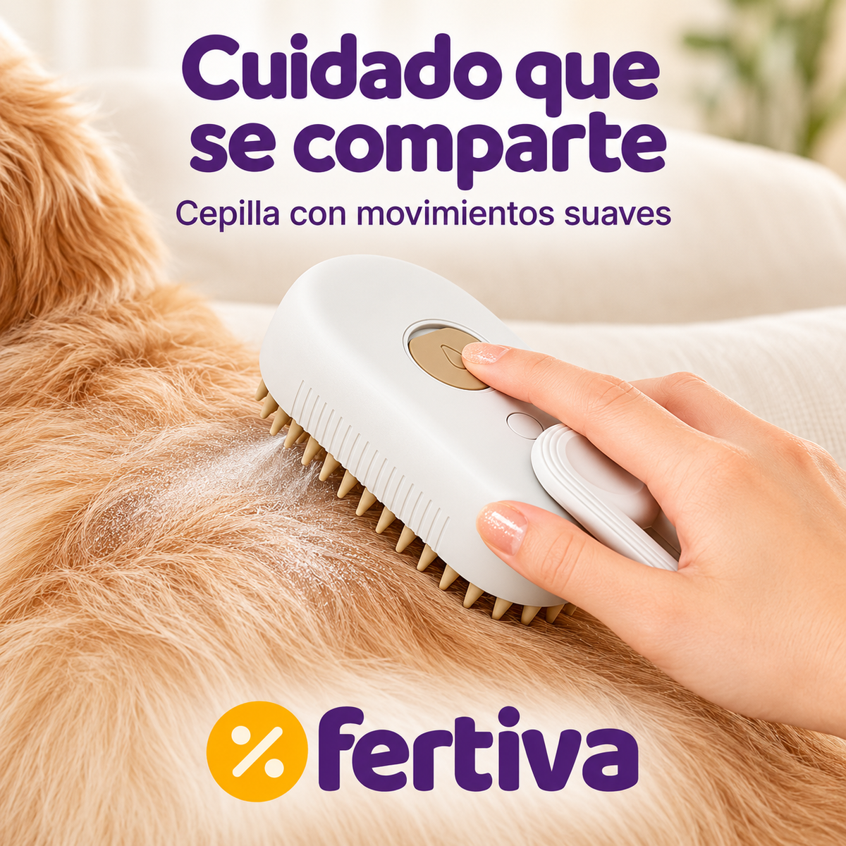 Cepillo de Vapor para Gatos y Perros – Pack 2