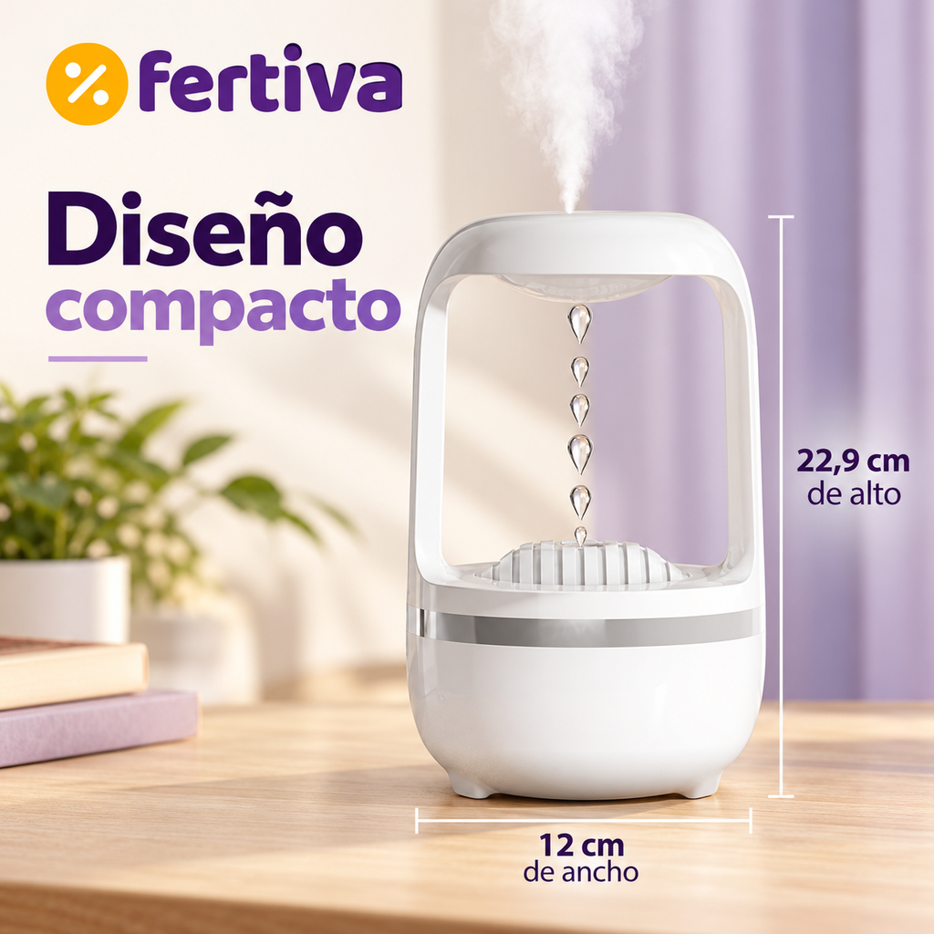 Humidificador Antigravedad de Gotas de Agua