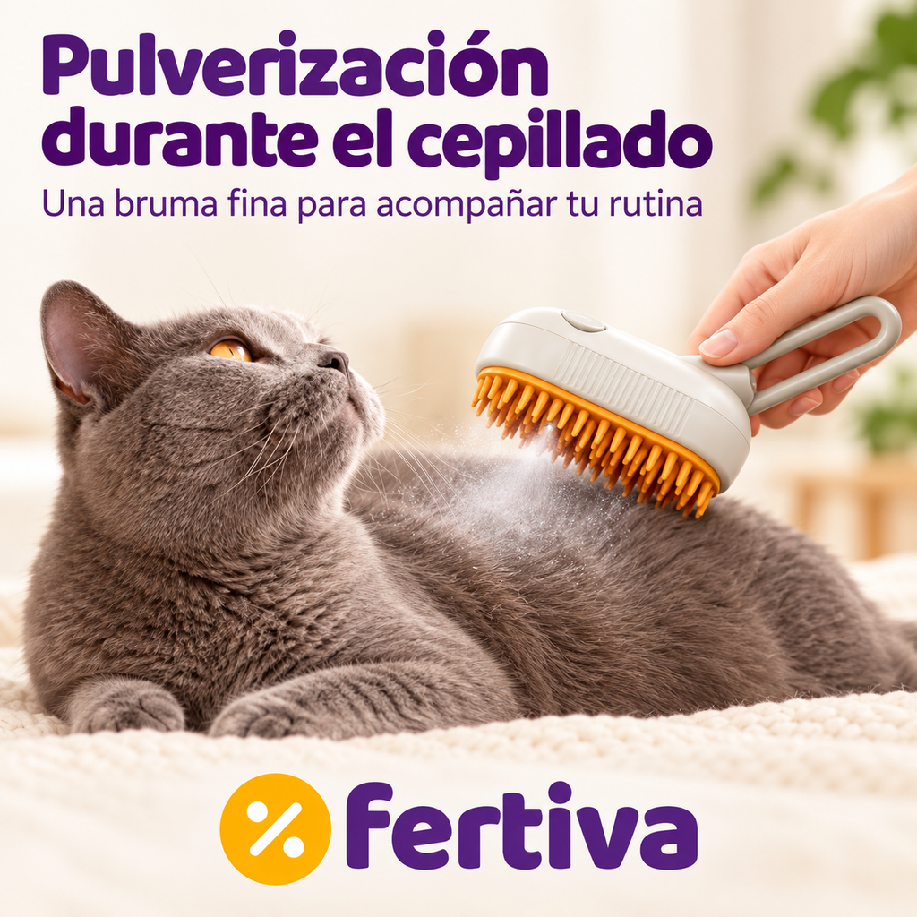 Cepillo de Vapor para Gatos y Perros – Pack 2