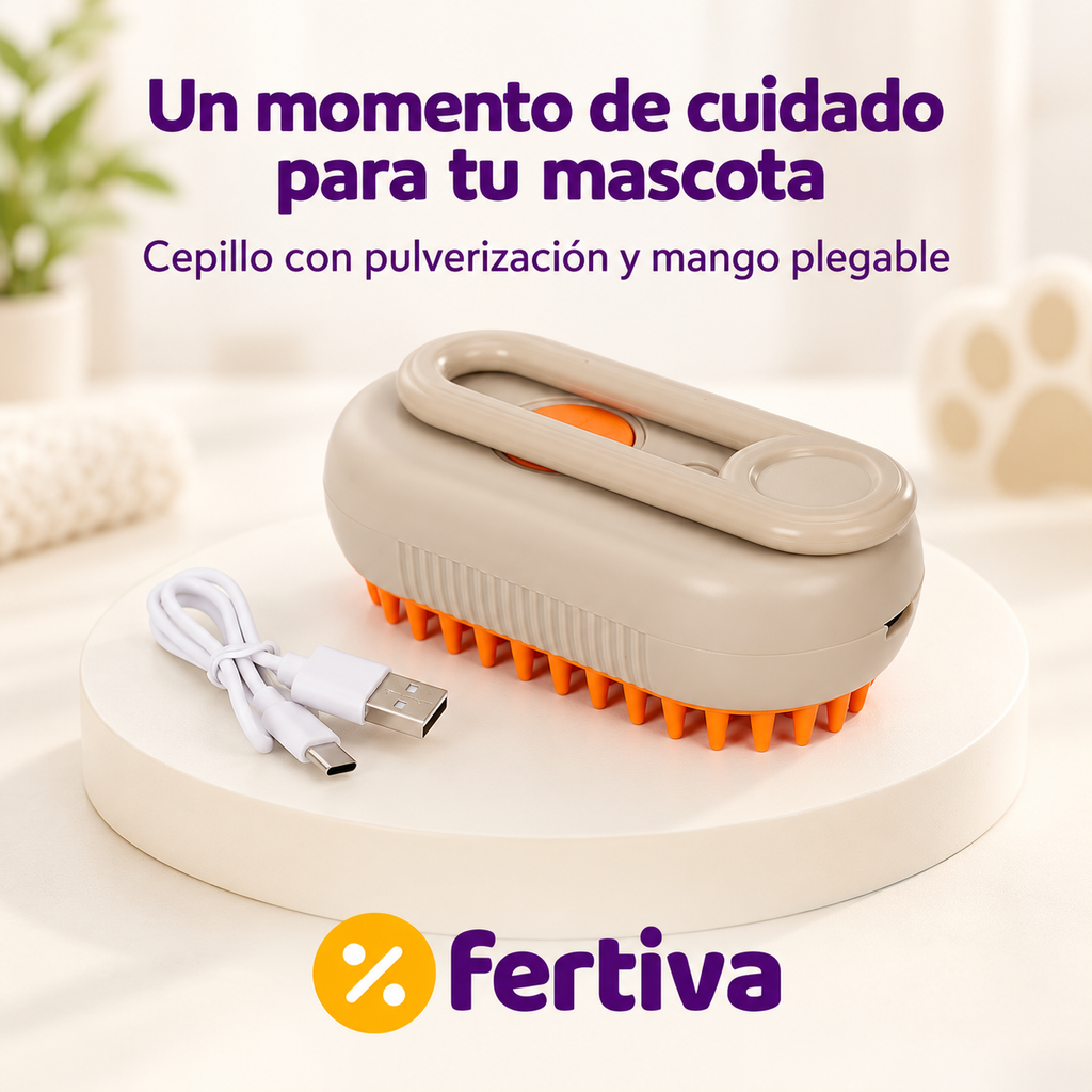 Cepillo de Vapor para Gatos y Perros – Pack 2
