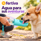 Botella Bebedero Portátil para Perros con Filtro