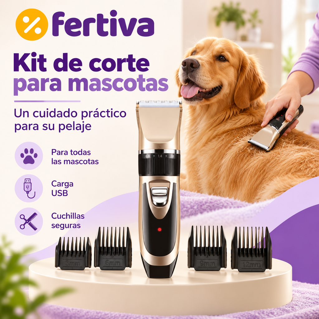 Kit Cortapelo para Perros y Gatos