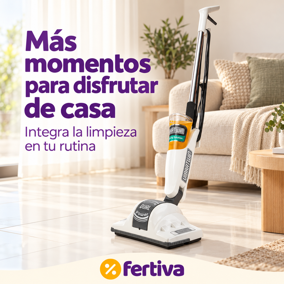 Limpiadora Vibratwin® para Alfombras, Moquetas y Suelos