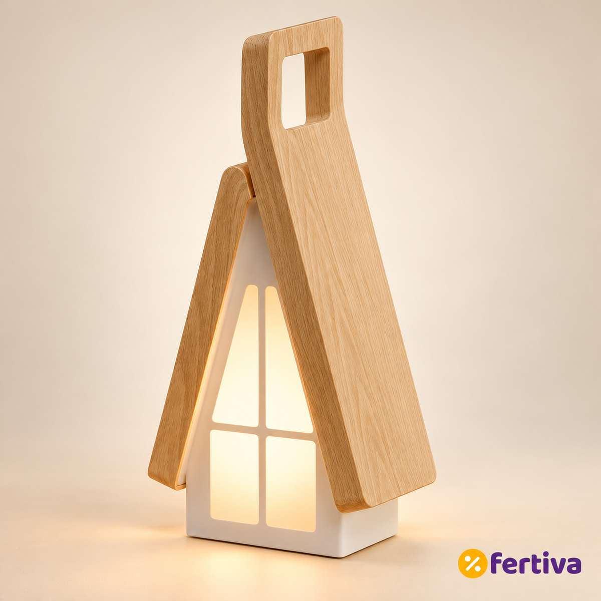 Lámpara Casita LED Recargable y Regulable
