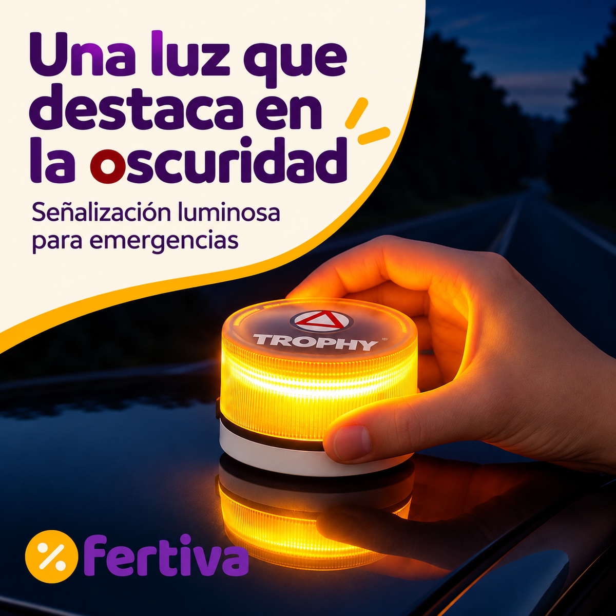 Baliza V16 Conectada DGT 3.0 con Geolocalización