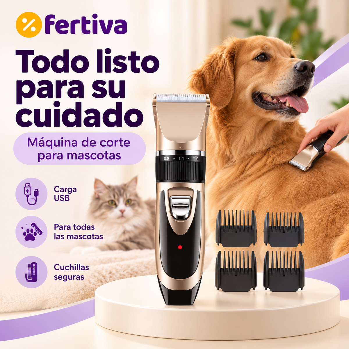 Kit Cortapelo para Perros y Gatos