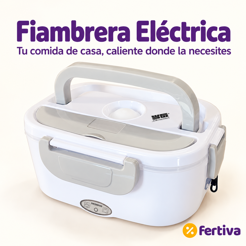 Fiambrera Eléctrica 2 en 1 para Trabajo y Coche 1,5 L