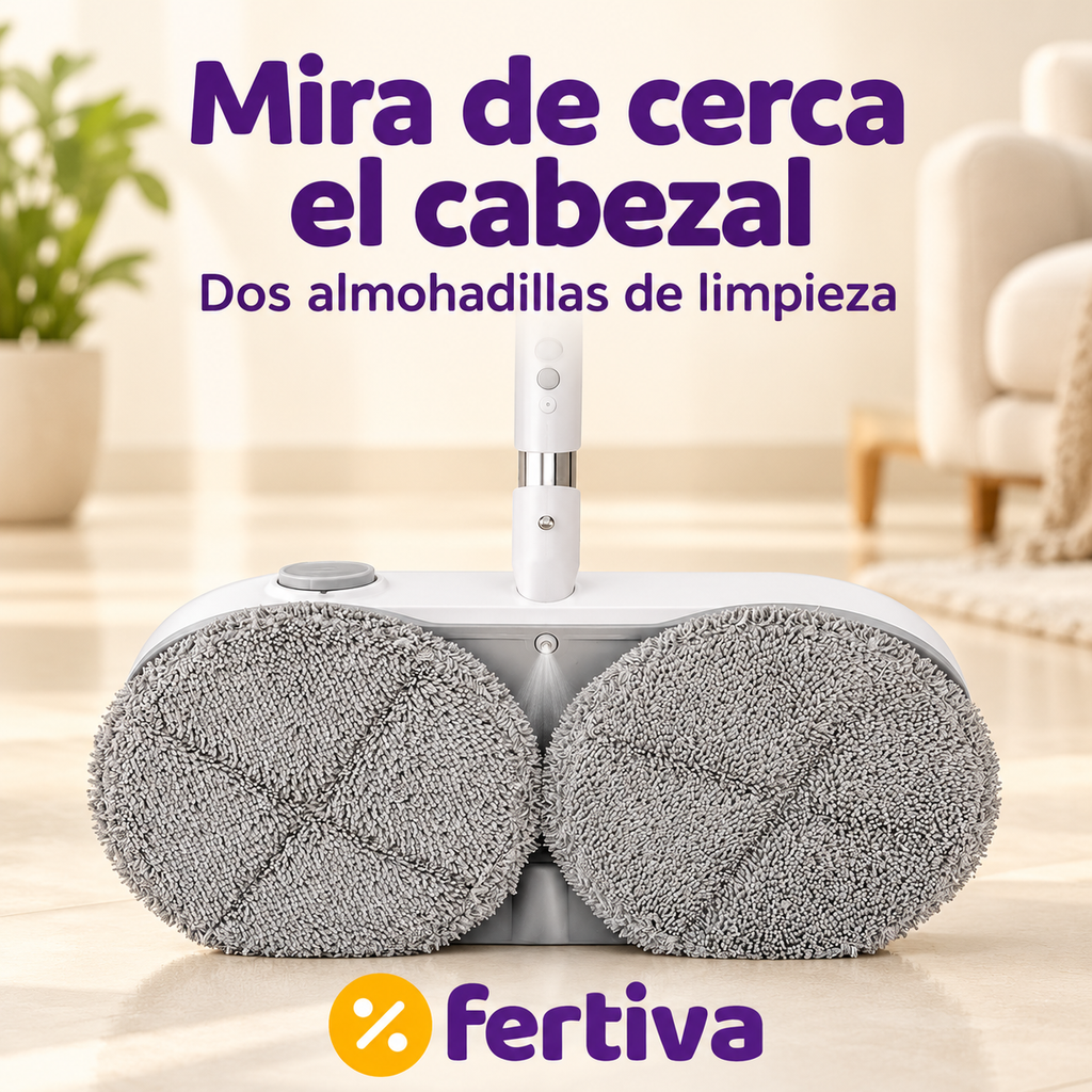 Mopa Eléctrica Inalámbrica Pro con Doble Rotación
