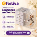 Joyero Transparente de 4 Niveles