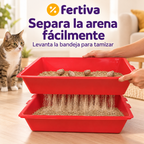 Arenero Sift & Go – Limpia la Arena del Gato sin Pala