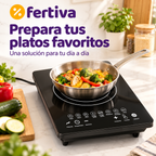 Placa de Inducción Portátil 1500W Táctil