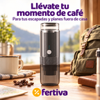 Cafetera Portátil Recargable para Cápsulas y Café Molido