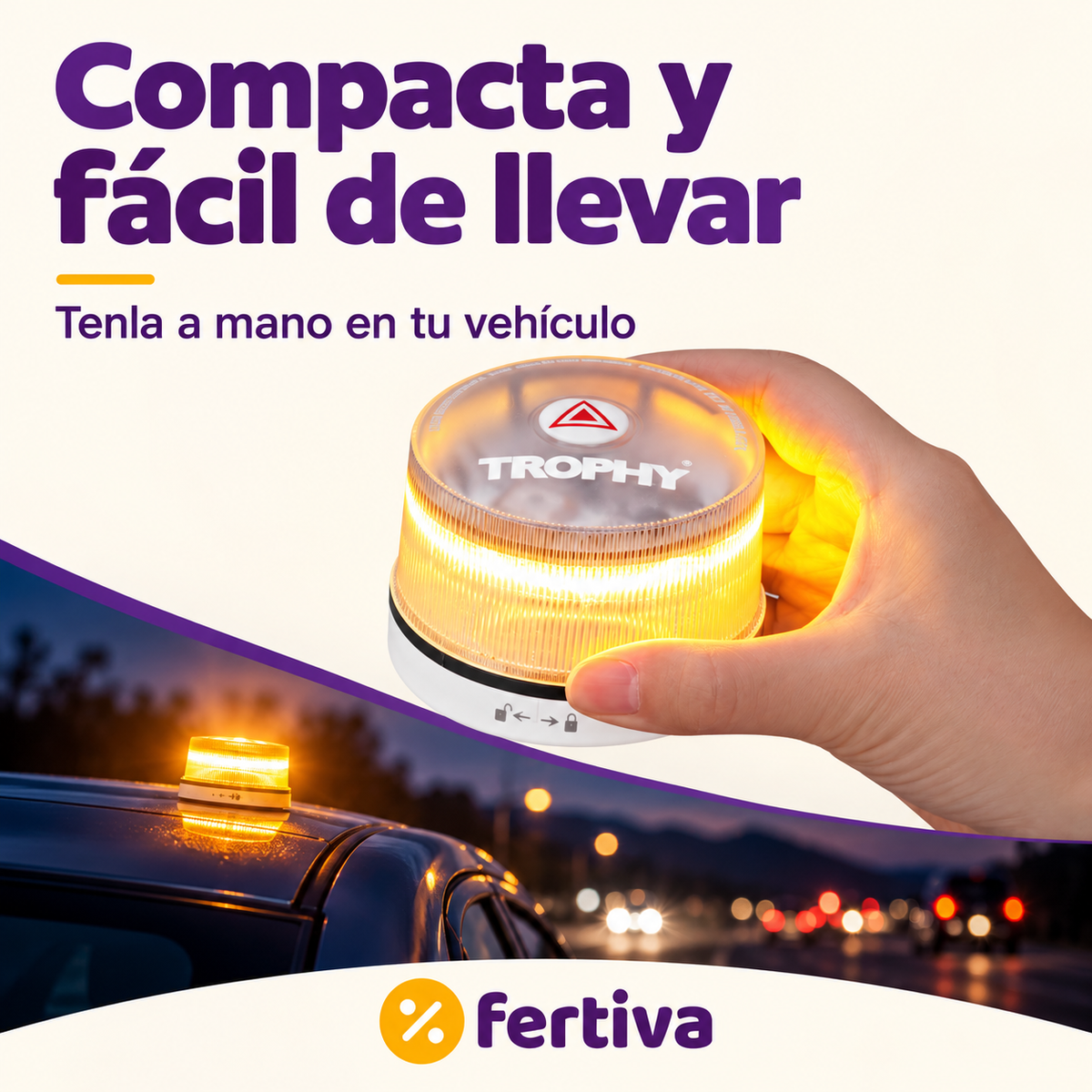 Baliza V16 Conectada DGT 3.0 con Geolocalización