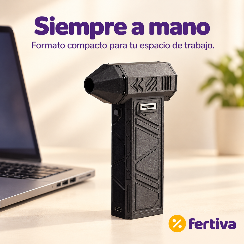 Mini Soplador Turbo Inalámbrico – Sopla y Aspira