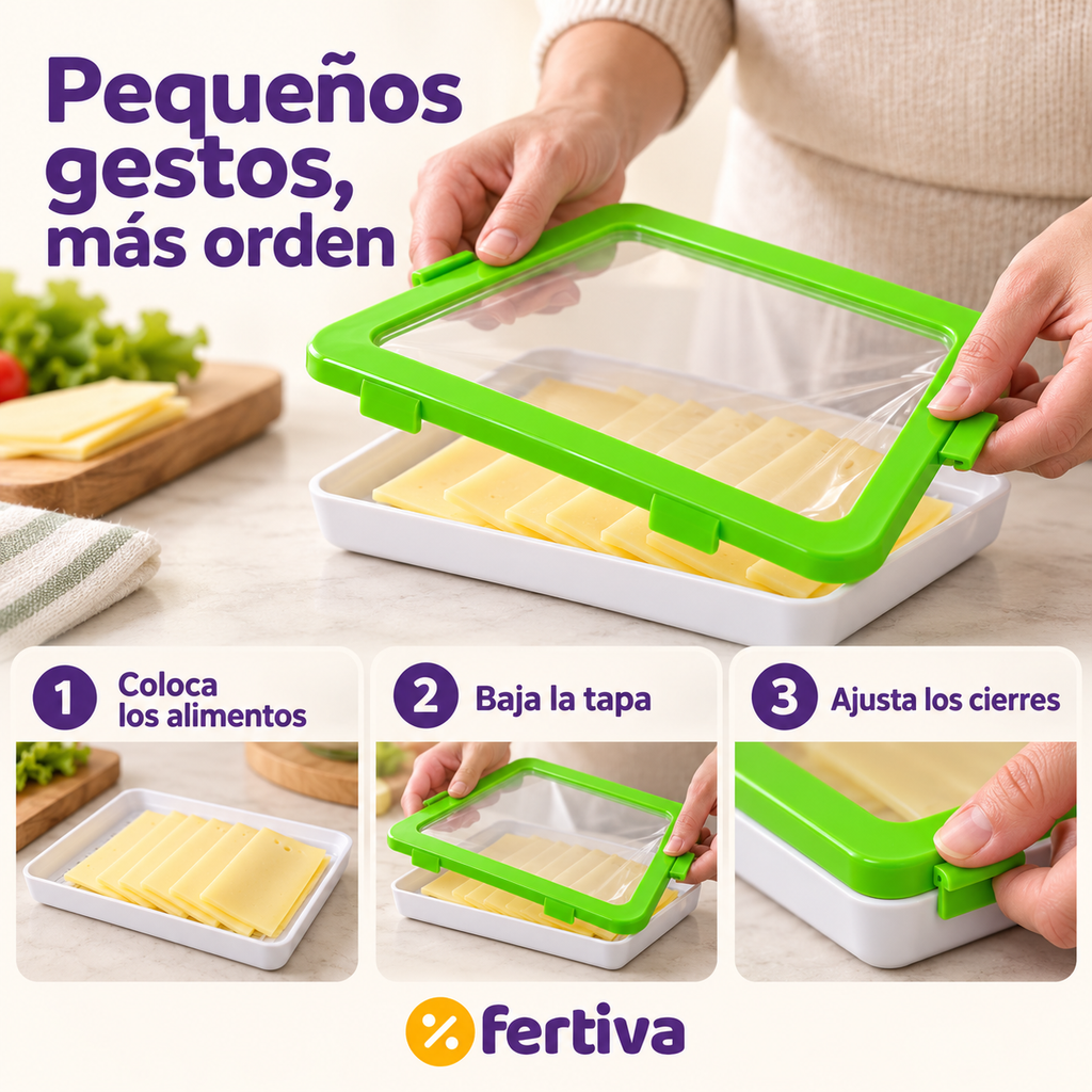 Pack 9 Bandejas Herméticas con Tapa Elástica