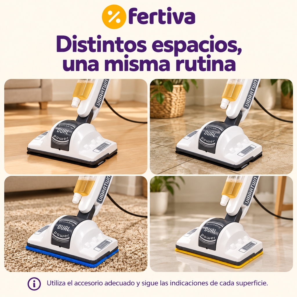 Limpiadora Vibratwin® para Alfombras, Moquetas y Suelos