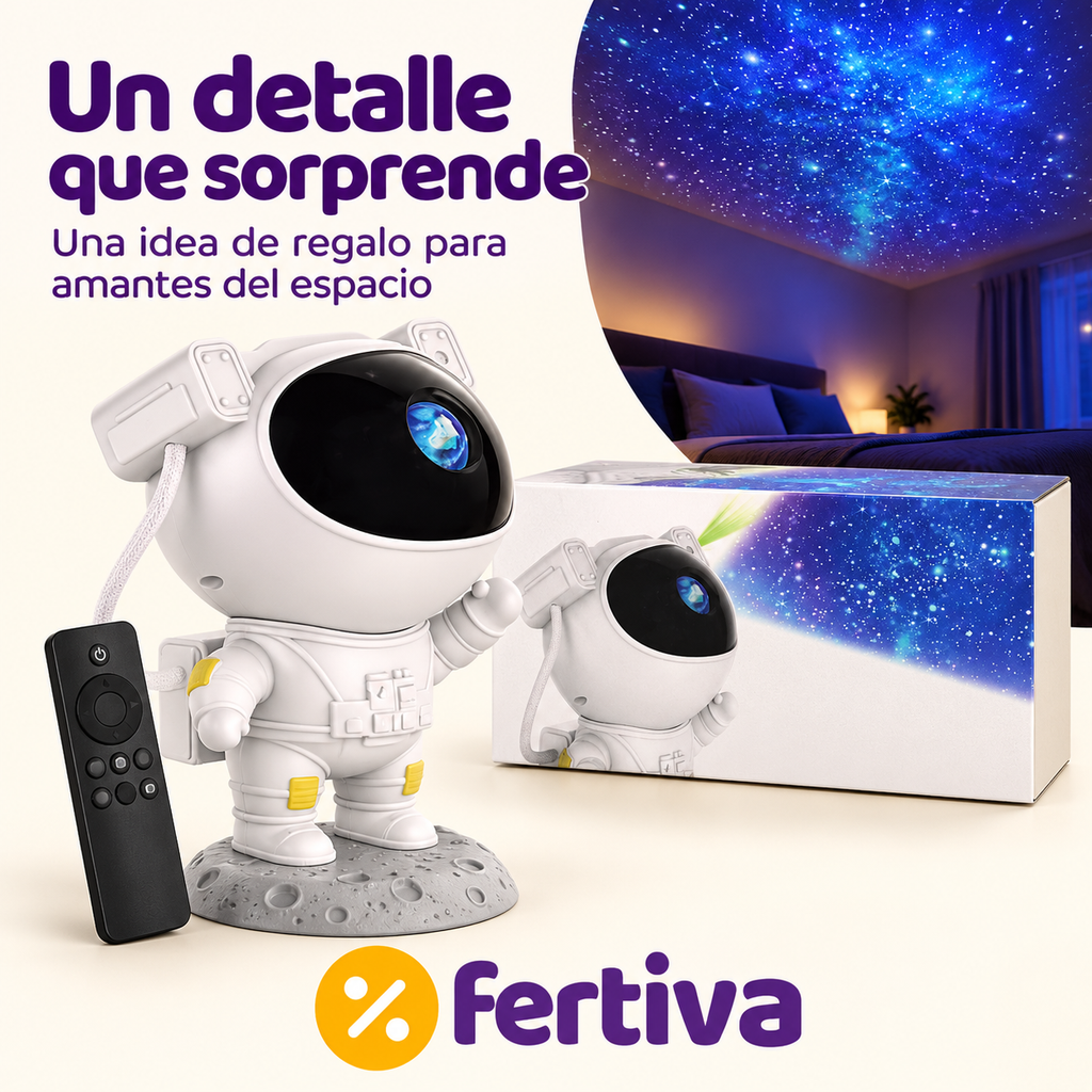 Proyector Astronauta Galaxia con Mando