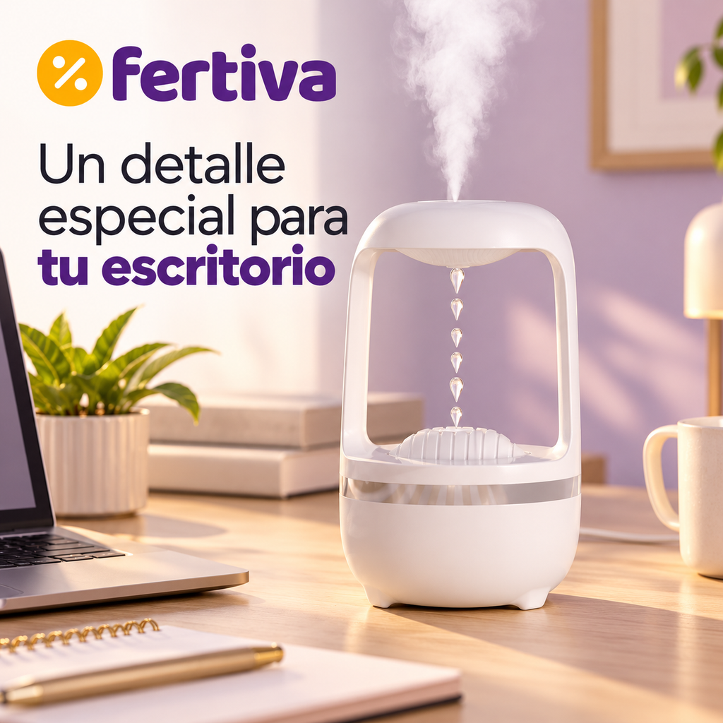 Humidificador Antigravedad de Gotas de Agua