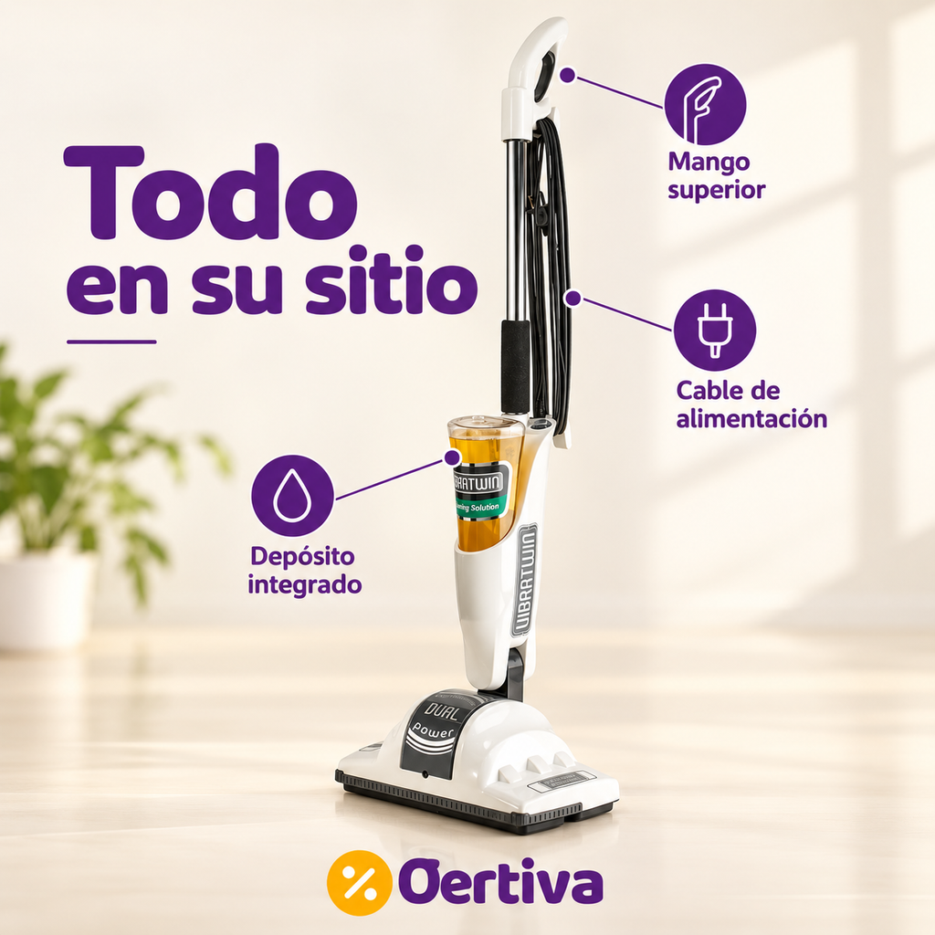 Limpiadora Vibratwin® para Alfombras, Moquetas y Suelos