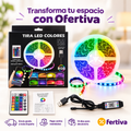 Tira LED RGB 5 m con Mando y App